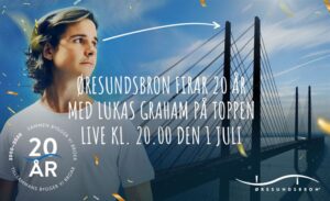 Lukas Graham spelar på toppen av Øresundsbron