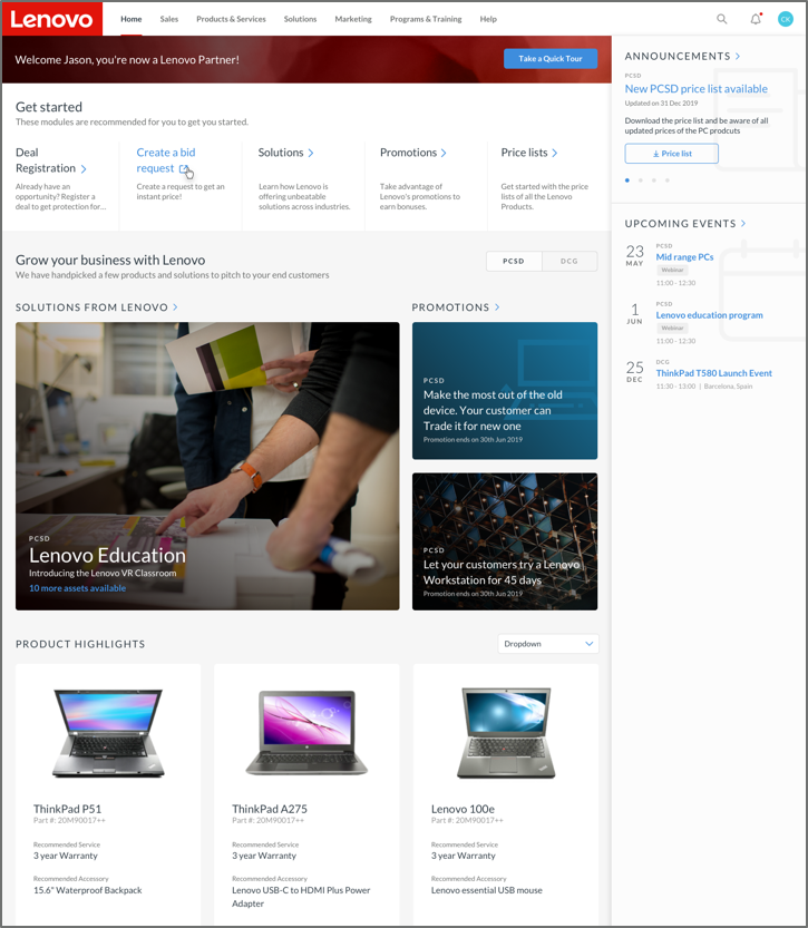 Lenovo lancerer ny global partner hub, som tilbyder personaliserede salgsværktøjer til Lenovos partnere