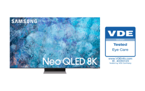 Samsungs 2021 Neo QLED-TV modtager branchens første ‘Eye Care’ certificering