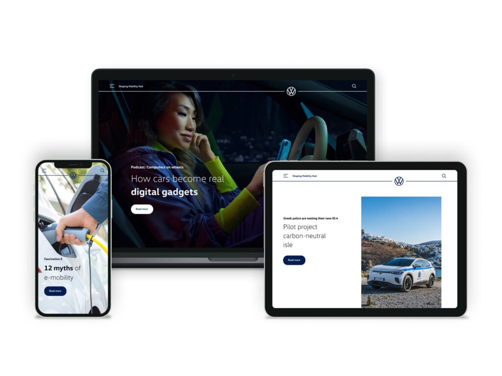 Volkswagen lancerer ny website, der giver detaljeret indsigt i fremtidens mobilitet