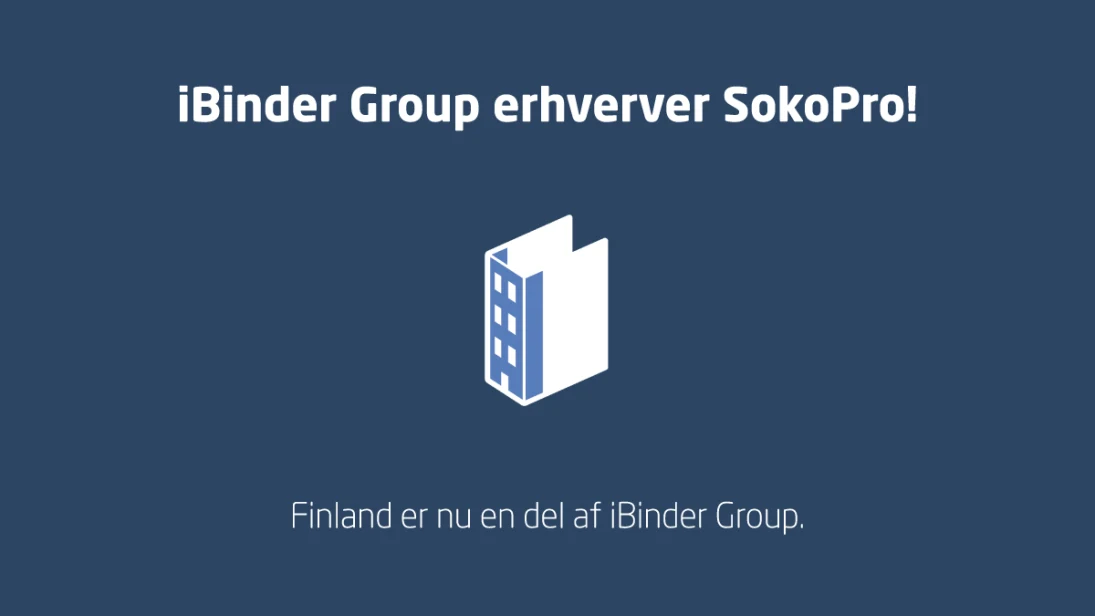 iBinder Group erhverver SokoPro, Finlands førende system til dokumenthåndtering i byggebranchen