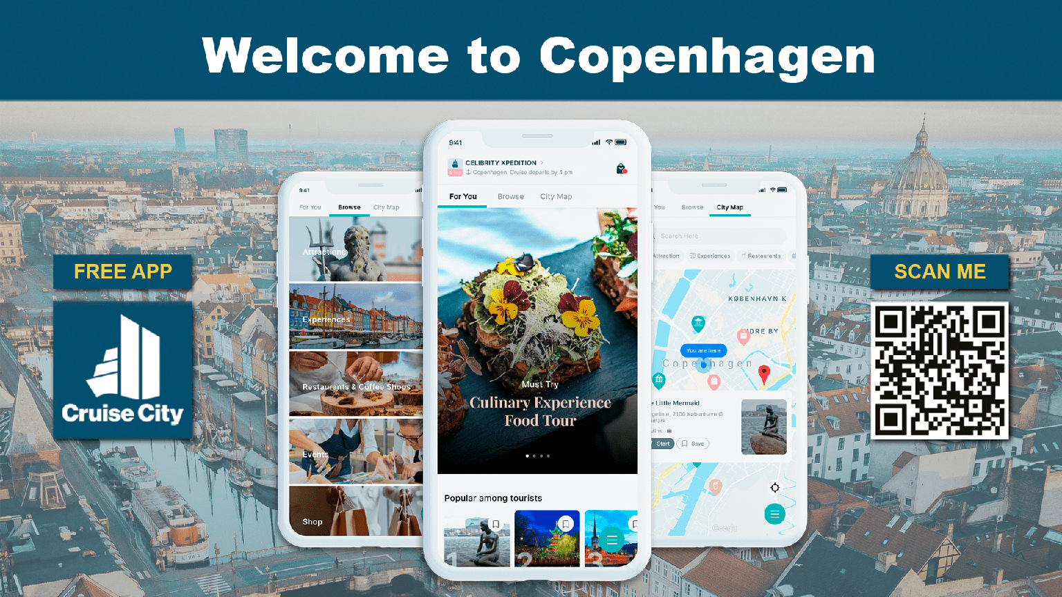 Ny app hjælper krydstogtturister med at finde rundt i København