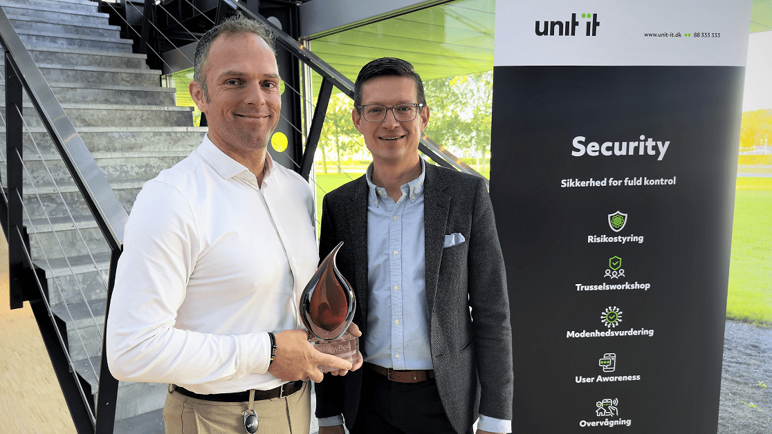 Unit IT vinder ”partner to watch”-pris for it-sikkerhed