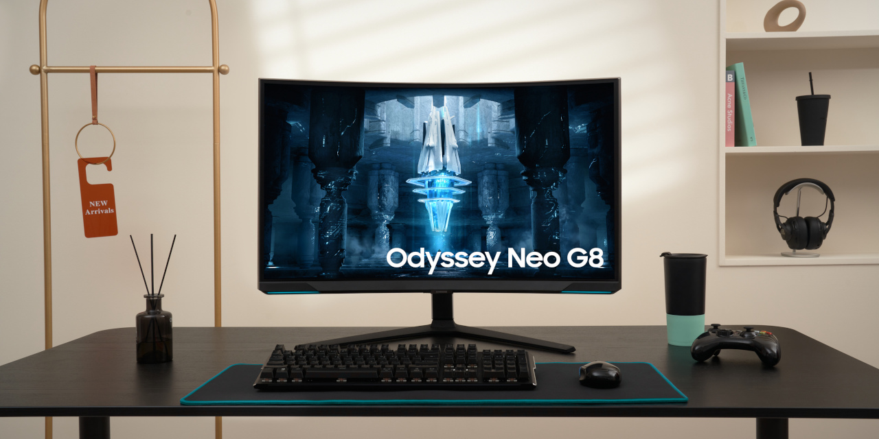 Mød den nye Odyssey Neo G7 43″ Den første flade mini-LED gamingskærm fra Samsung