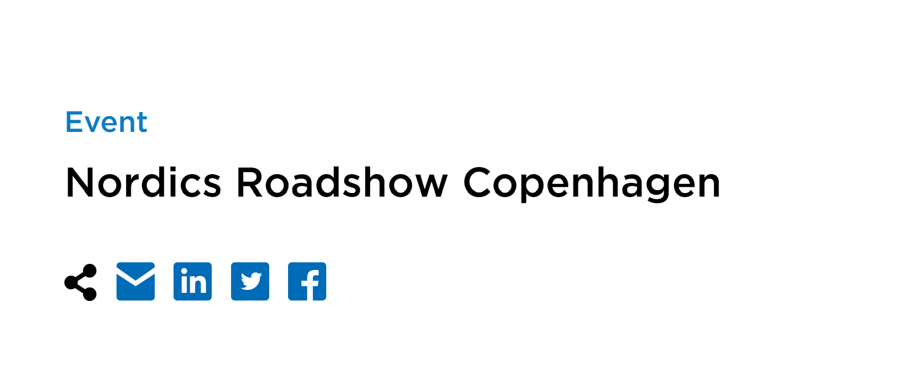 Nordics Roadshow Copenhagen