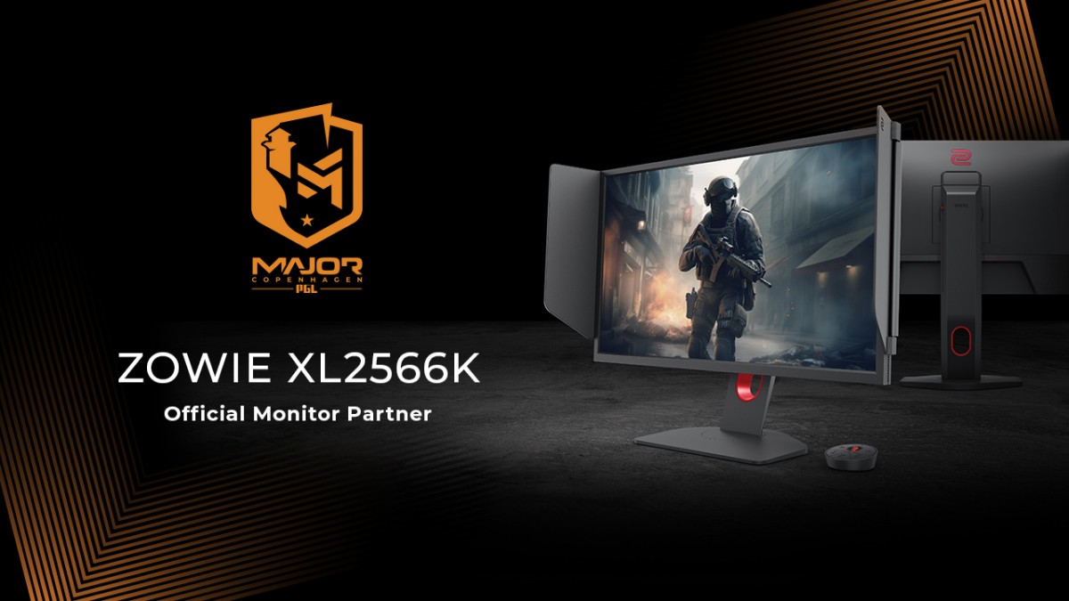 ZOWIE XL2566K 360Hz er udnævnt som den officielle monitor til det første Counter-Strike 2 Major event i København i 2024