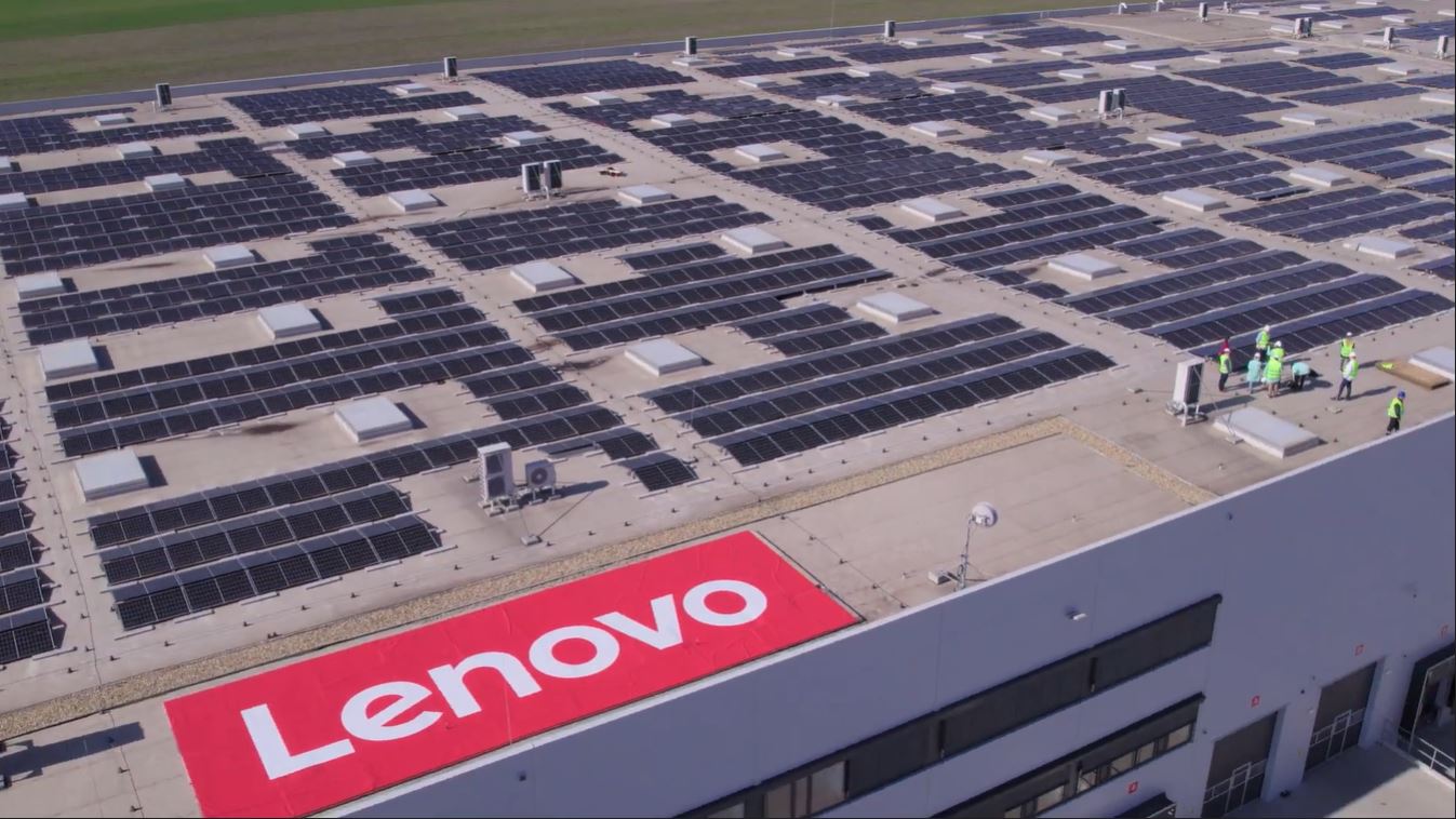 Lenovo tilføjer tre megawatt ekstra solenergi til deres fabrik i Budapest
