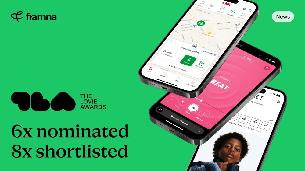 Framnas dedikation til innovation får 14 anerkendelser ved Lovie Awards 2024