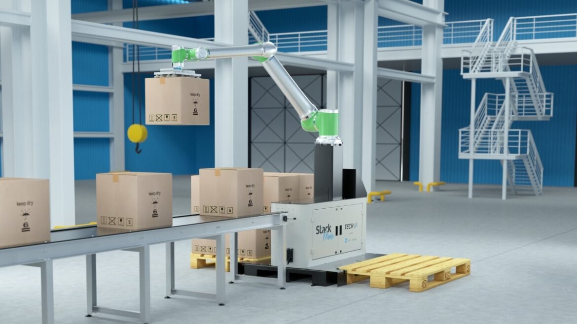 Ny robotpalleteringsløsning fra Techvia gør automatisering enklere og mere tilgængelig for danske virksomheder